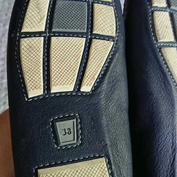 Prada Made in Italy Slip on Navy Loafers size 38